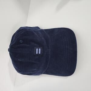 Navy Blue Corduroy Baseball Cap - Big Accessories